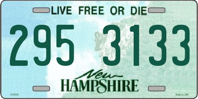 NH license plate 2953133