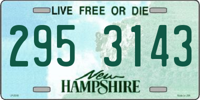 NH license plate 2953143