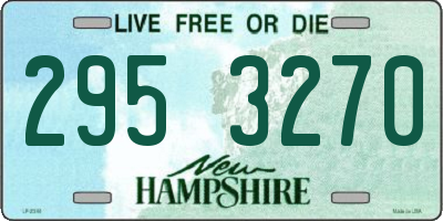 NH license plate 2953270