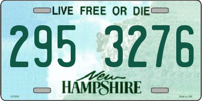 NH license plate 2953276
