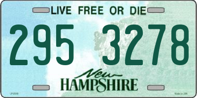 NH license plate 2953278