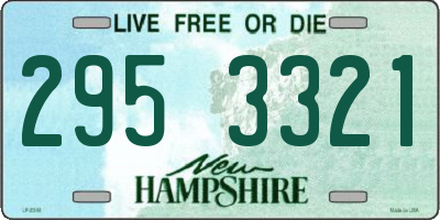 NH license plate 2953321