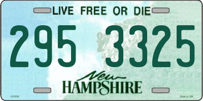 NH license plate 2953325