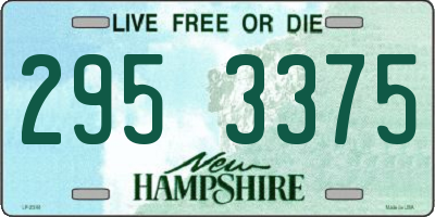 NH license plate 2953375
