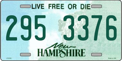 NH license plate 2953376
