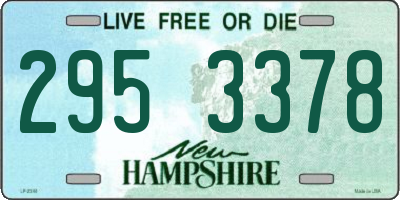 NH license plate 2953378