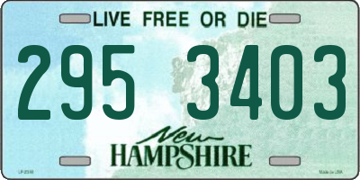 NH license plate 2953403