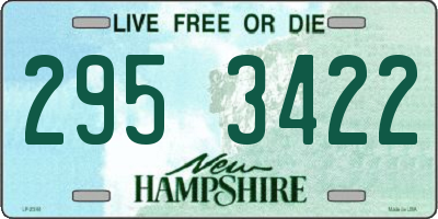 NH license plate 2953422