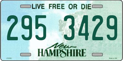 NH license plate 2953429