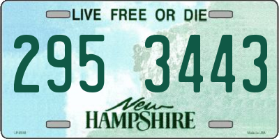 NH license plate 2953443