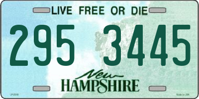 NH license plate 2953445