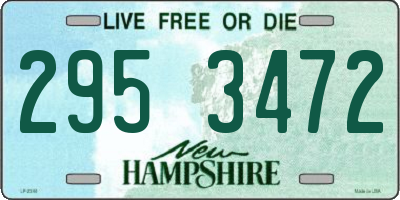 NH license plate 2953472