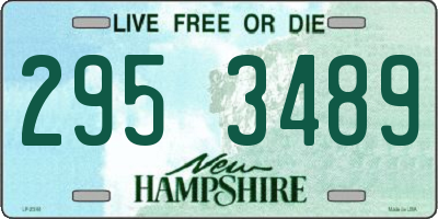 NH license plate 2953489