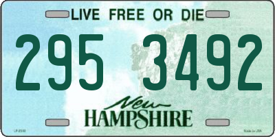 NH license plate 2953492