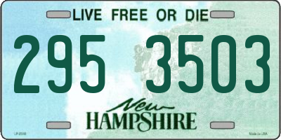 NH license plate 2953503