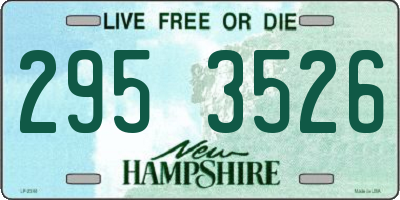 NH license plate 2953526