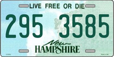 NH license plate 2953585