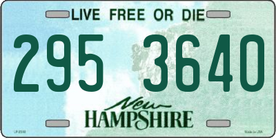 NH license plate 2953640