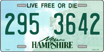 NH license plate 2953642