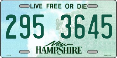 NH license plate 2953645