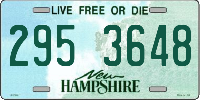 NH license plate 2953648