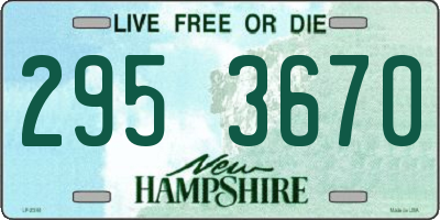 NH license plate 2953670