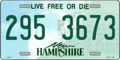 NH license plate 2953673