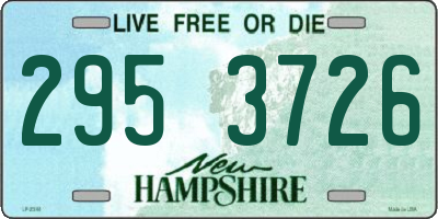 NH license plate 2953726
