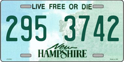 NH license plate 2953742