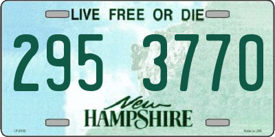 NH license plate 2953770