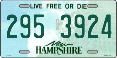 NH license plate 2953924
