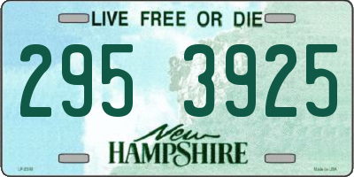 NH license plate 2953925