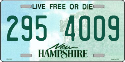 NH license plate 2954009