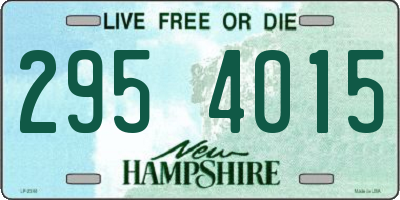 NH license plate 2954015