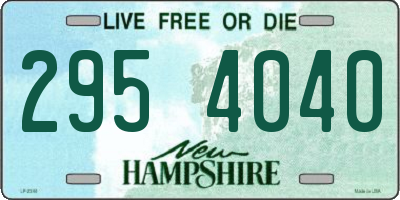 NH license plate 2954040