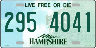 NH license plate 2954041