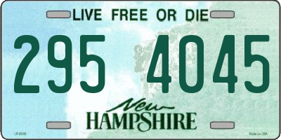 NH license plate 2954045