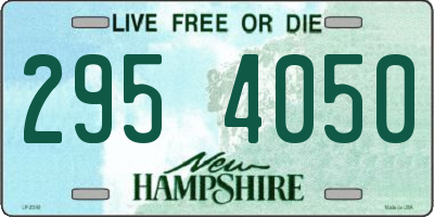 NH license plate 2954050