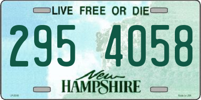 NH license plate 2954058