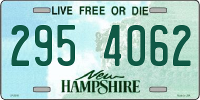 NH license plate 2954062