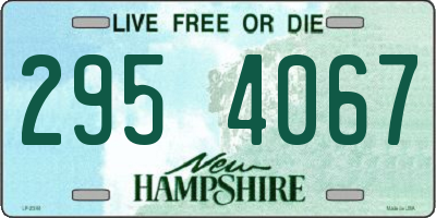 NH license plate 2954067