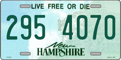 NH license plate 2954070
