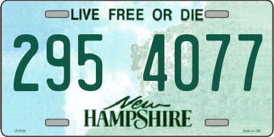 NH license plate 2954077