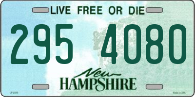 NH license plate 2954080