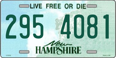 NH license plate 2954081