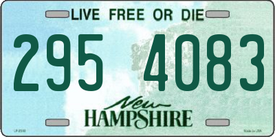 NH license plate 2954083