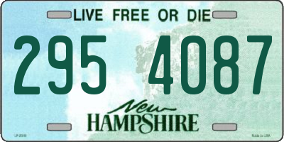 NH license plate 2954087
