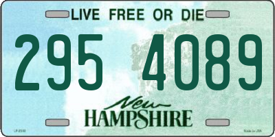 NH license plate 2954089