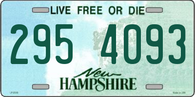 NH license plate 2954093
