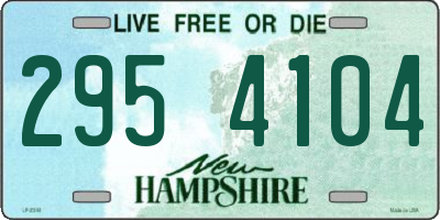NH license plate 2954104